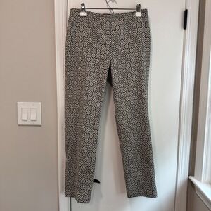 J.McLaughlin Geometric Print Pants - Gold Accents‎ - Size 6